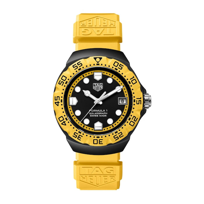 Formula 1 Solargraph Limited Edition 38mm Mens Watch Yellow