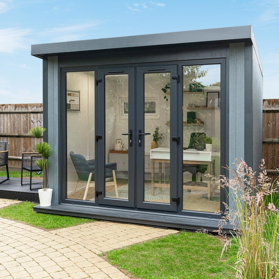 Installed Green Retreats Basebox Garden Room 2.4m x 2.4m