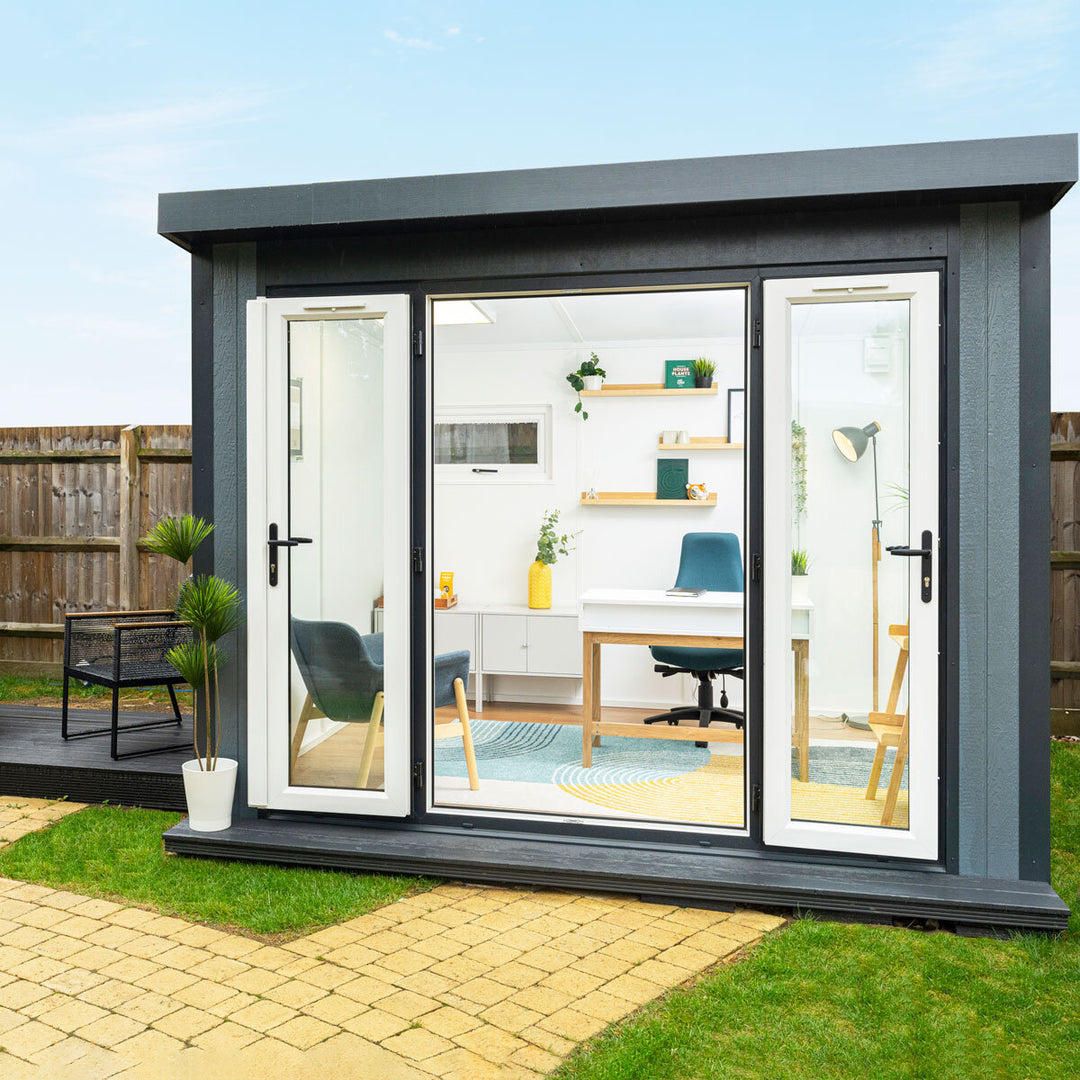Installed Green Retreats Basebox Garden Room 2.4m x 2.4m