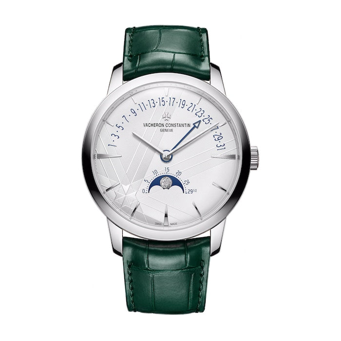 Patrimony Moon Phase Retrograde Date 42.5mm Watch White Gold