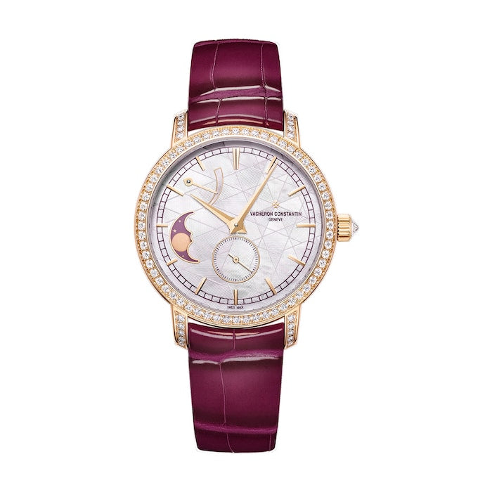 Traditionelle Moon Phase 36mm Watch Pink Gold