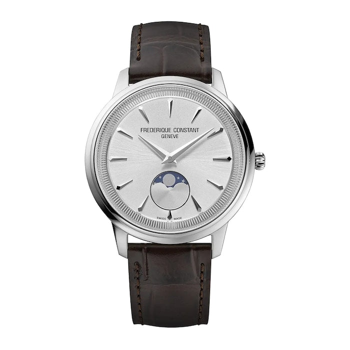 Classics Moneta Moonphase 37mm Mens Watch Silver