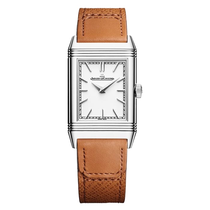 Reverso Tribute Monoface 40mm X 24mm Ladies Watch Silver