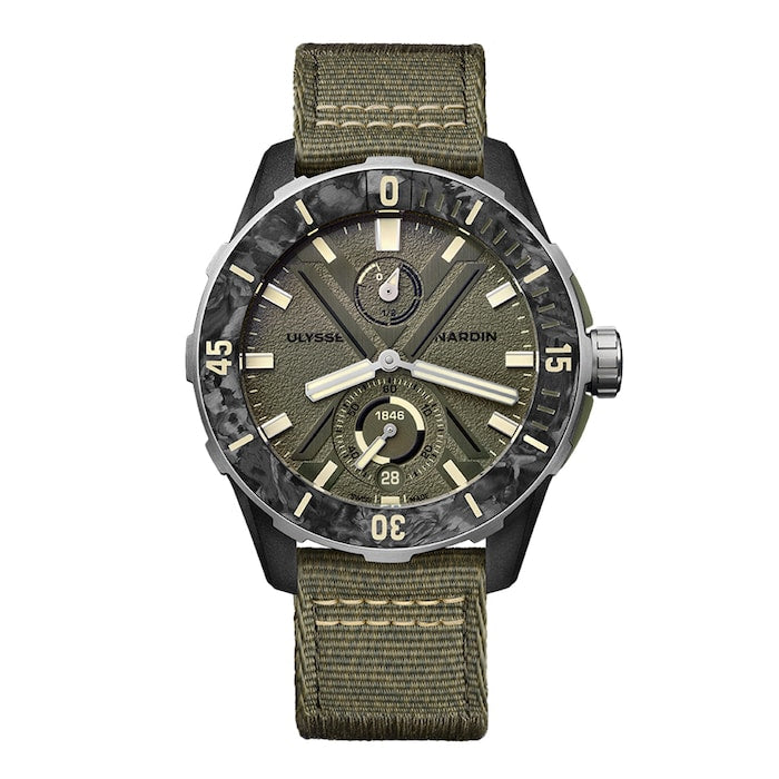 Diver Net Ops 44mm Mens Watch Green