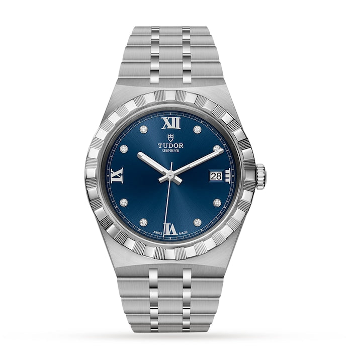 Royal 38mm, Steel Case, Blue Dial