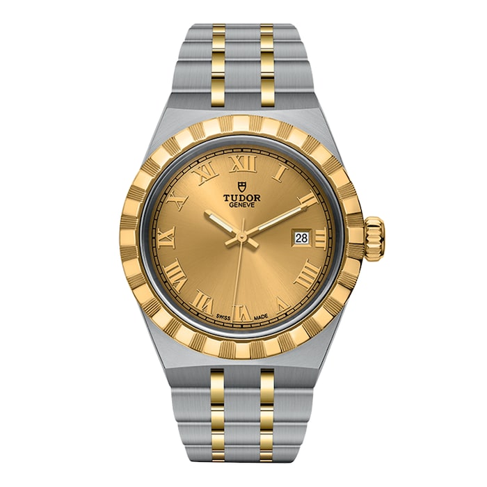 Royal 26mm, Steel Case, Gold Dial