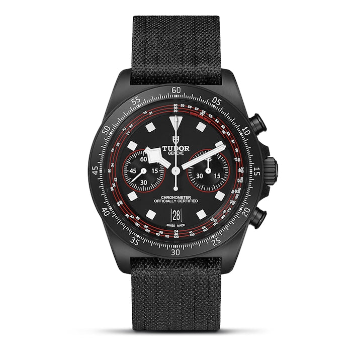 Pelagos FXD Chrono "Cycling Edition" 43mm black carbon composite case black fabric strap