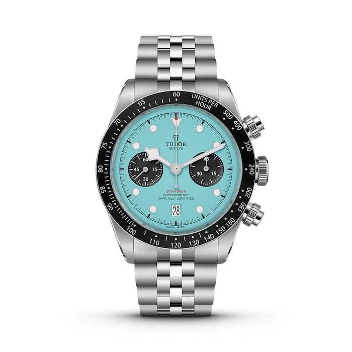 Black Bay Chrono Flamingo Blue Manufacture Calibre MT5813 (COSC) 41mm steel case