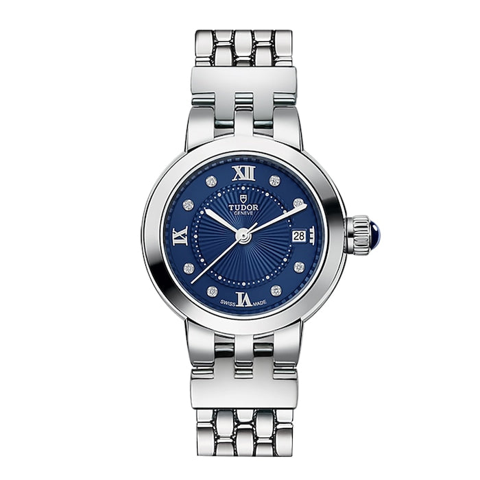 Clair de Rose 26mm steel case diamond-set dial