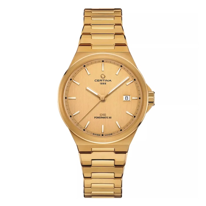 DS-7 Powermatic 80 39mm Unisex Watch Gold