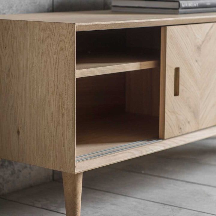 Gallery Milano Oak Entertainment Unit for TV's up to 55"