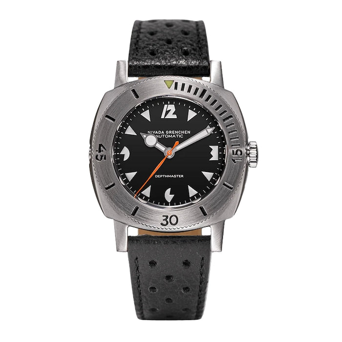 Depthmaster White Pacman 39mm Mens Watch Black