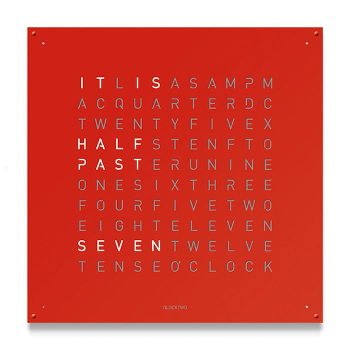 LARGE Stainless Steel Red Pepper Wall Clock 90cm