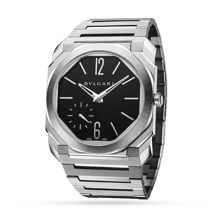 Octo Finissimo 40mm Black Dial Automatic Stainless Steel Mens Watch