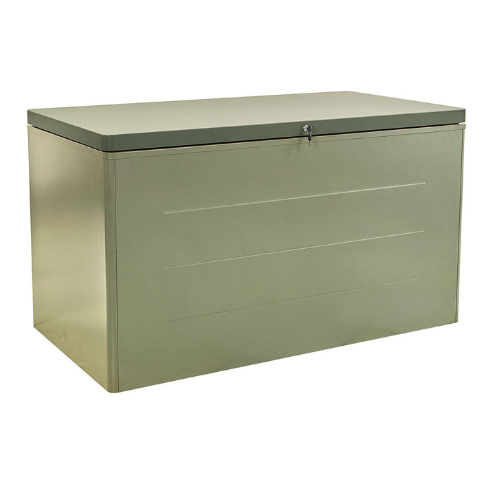 Stone Garden 5ft 2" x 2ft 8" (1.6 x 0.8m) 1,200 Litre Steel Deck Box in Green