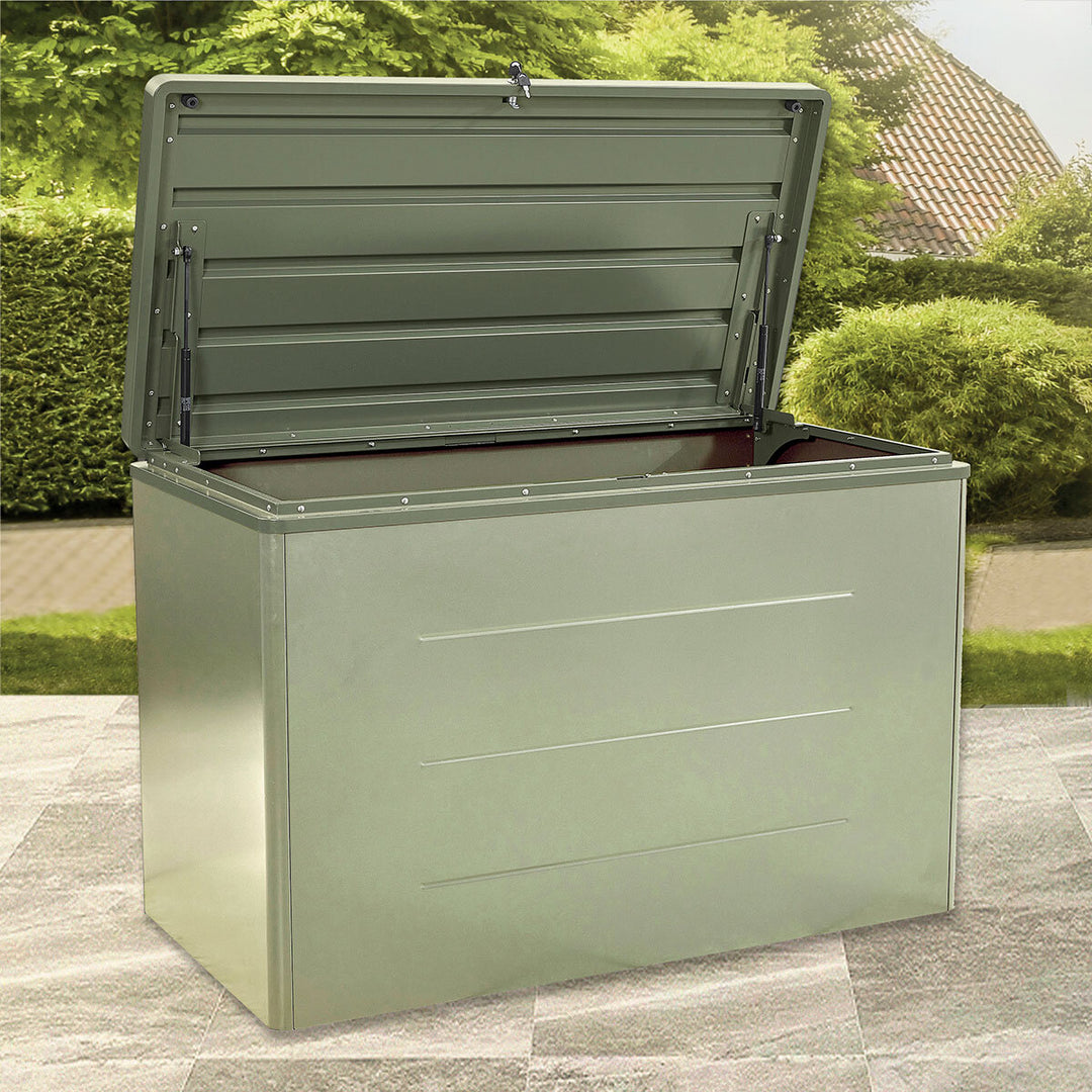 Stone Garden 4ft 2" x 2ft 2" (1.27 x 0.67m) 600 Litre Deck Box in Green