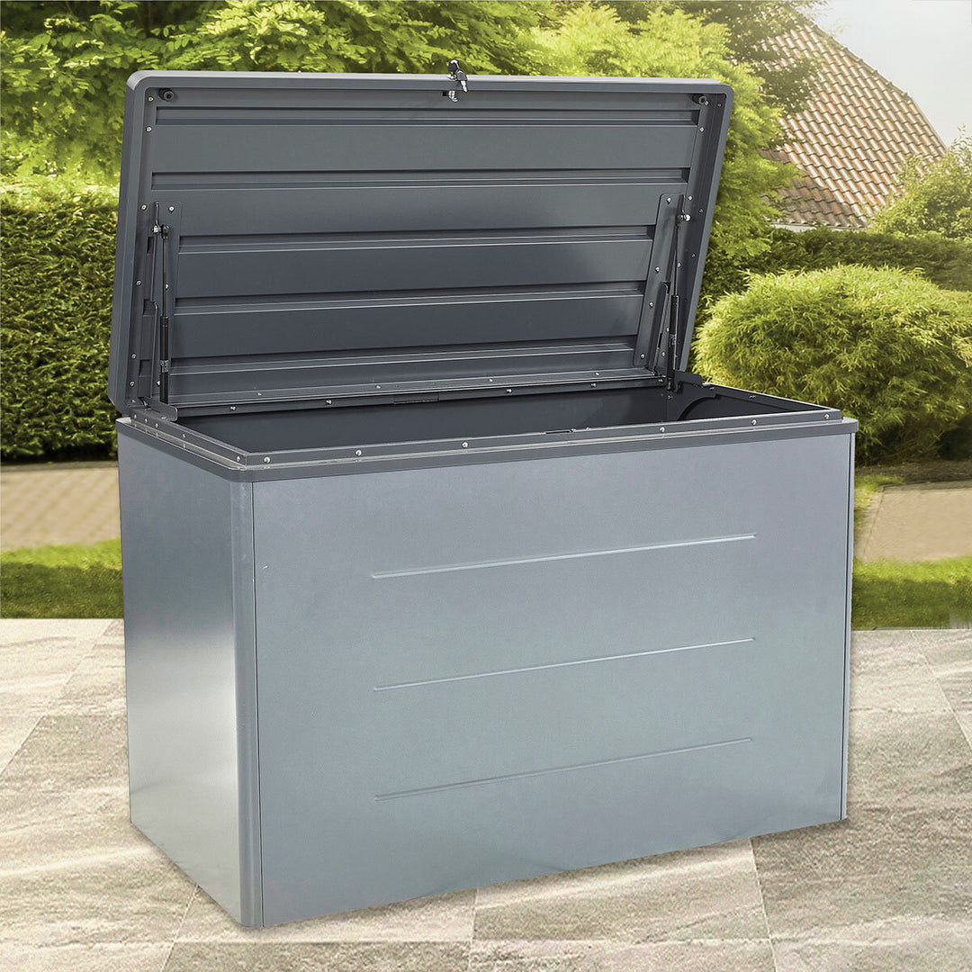 Stone Garden 4ft 2" x 2ft 2" (1.27 x 0.67m) 600 Litre Deck Box in Grey