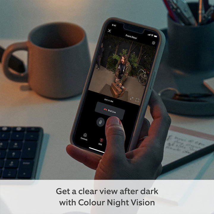 Ring Battery Video Doorbell Pro with Chime (2nd Gen) & 2x Quick Release Battery Packs