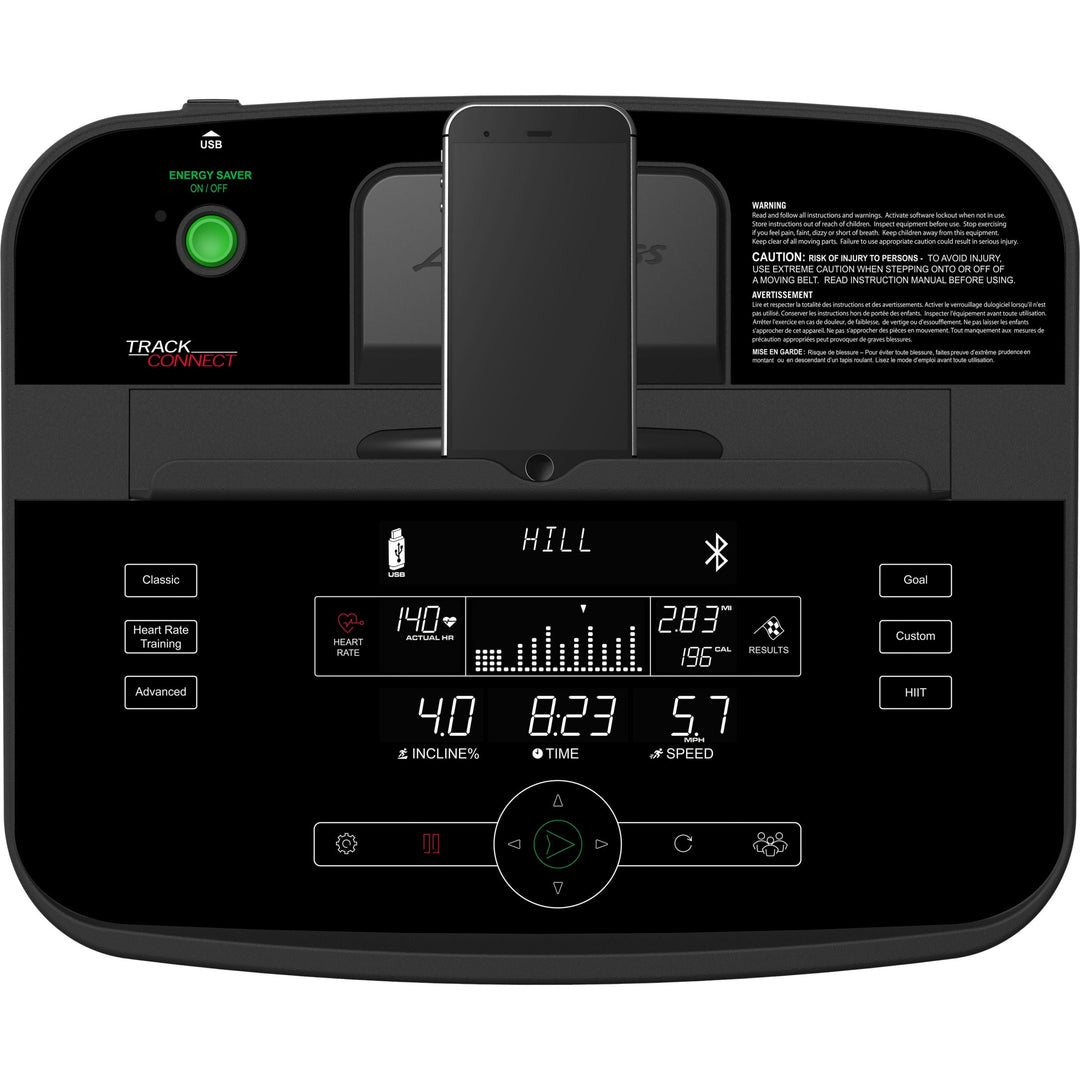 Life Fitness T5 Treadmill, Track Connect Console, Silver