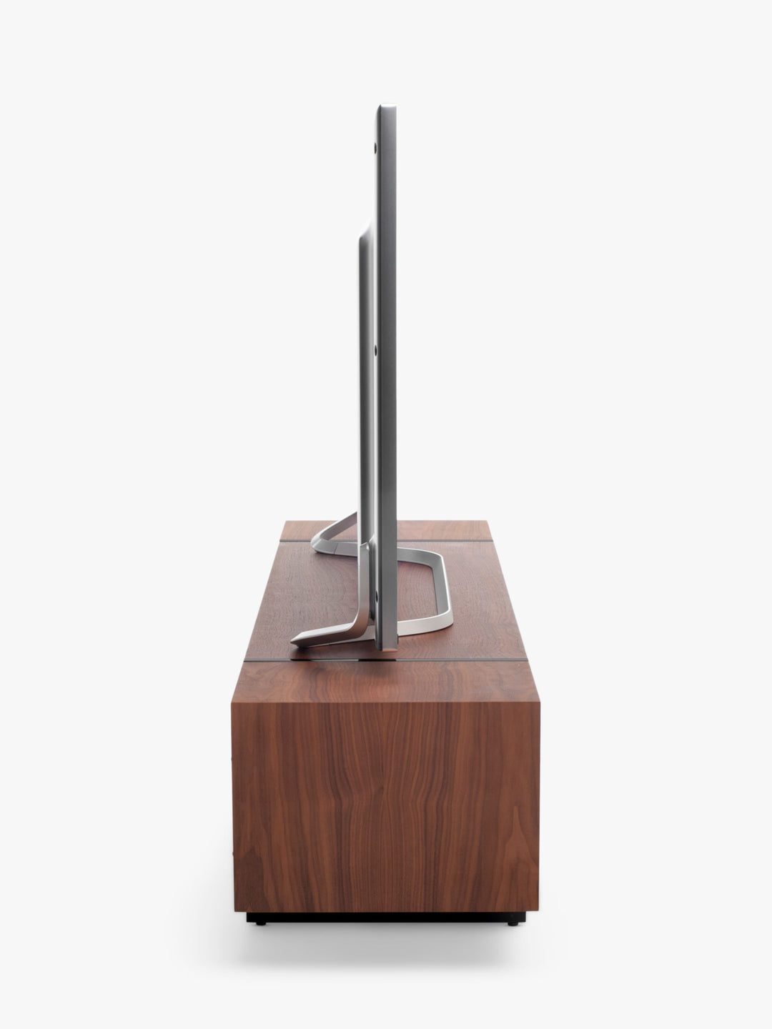 AVF Edge ED160 TV Stand for TVs up to 84", Walnut/Black