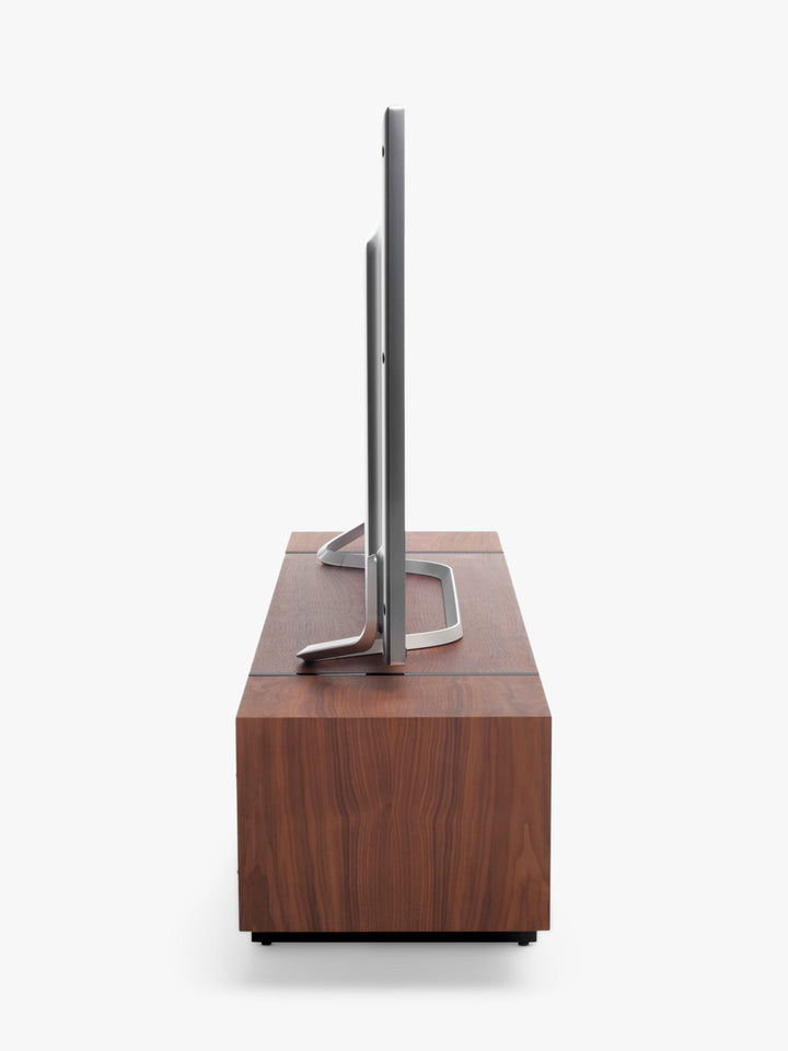 AVF Edge ED160 TV Stand for TVs up to 84", Walnut/Black