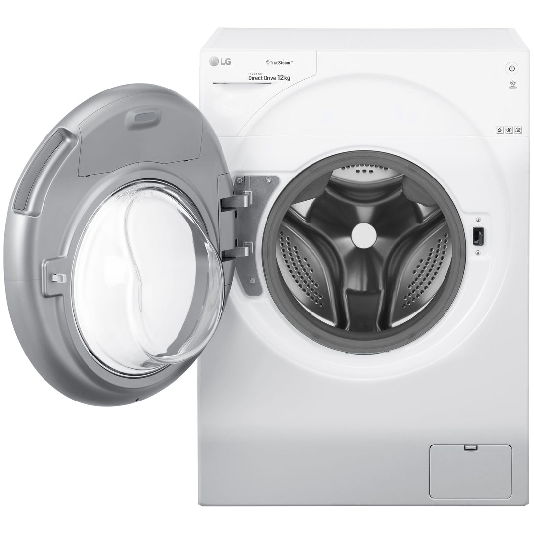 LG FH4G1BCS2 Freestanding Washing Machine, 12kg Load, 1400rpm Spin, White