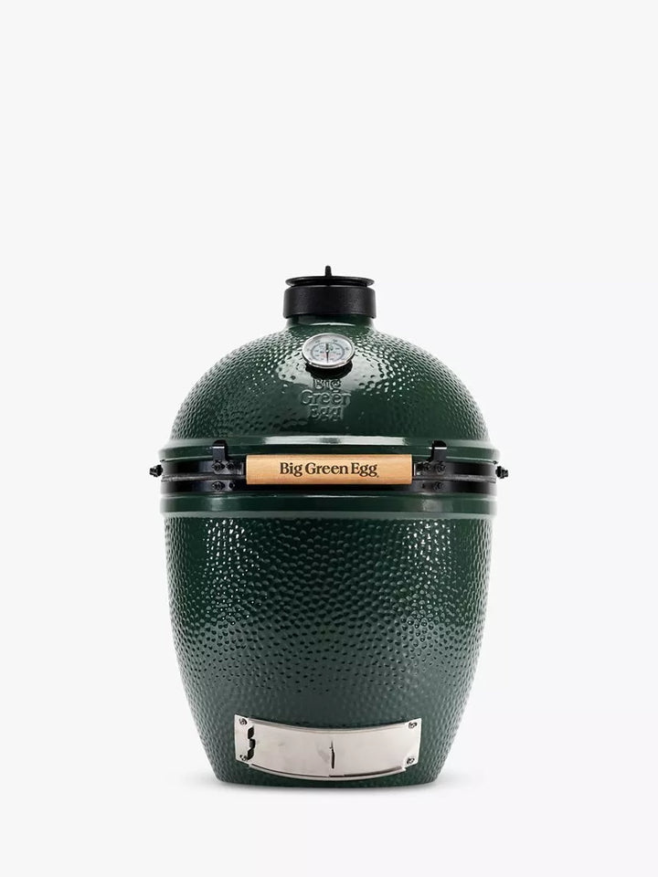 Big Green Egg Large BBQ & Acacia Wood Shelves Nest Bundle with ConvEGGtor
