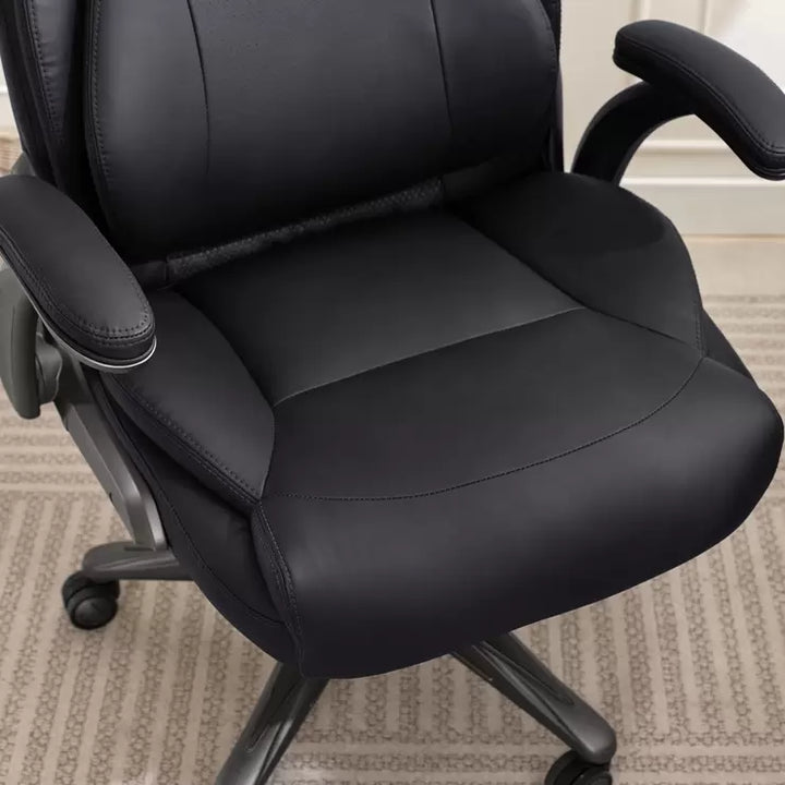 La-Z-Boy Air Lumbar Manager's Office Chair with Flip Up Arms, Black