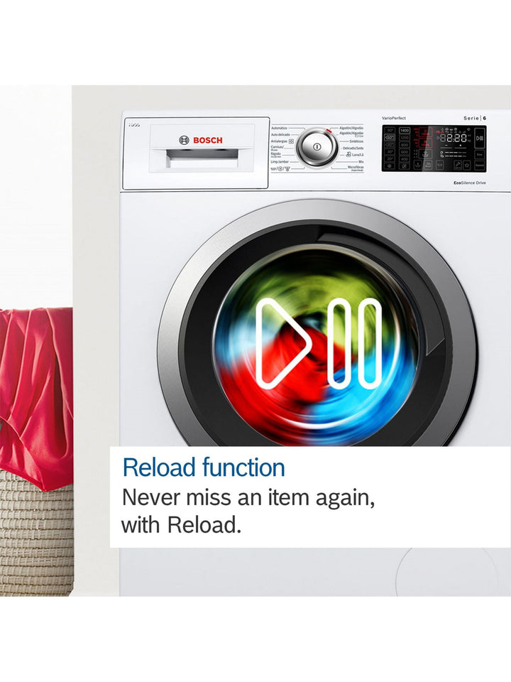 Bosch Series 6 WGG2449RGB Freestanding Washing Machine, 9kg Load, 1400rpm Spin, Graphite