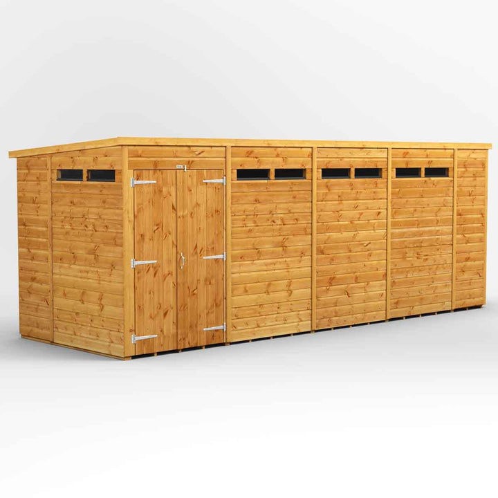 Power Pent 18' x 6' Double Door Security Shed