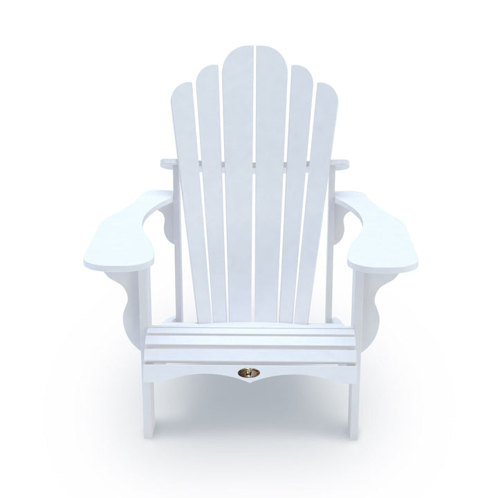 Leisure Line Adirondack Faux Wood Garden Chair in White