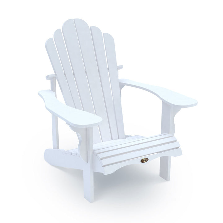 Leisure Line Adirondack Faux Wood Garden Chair in White
