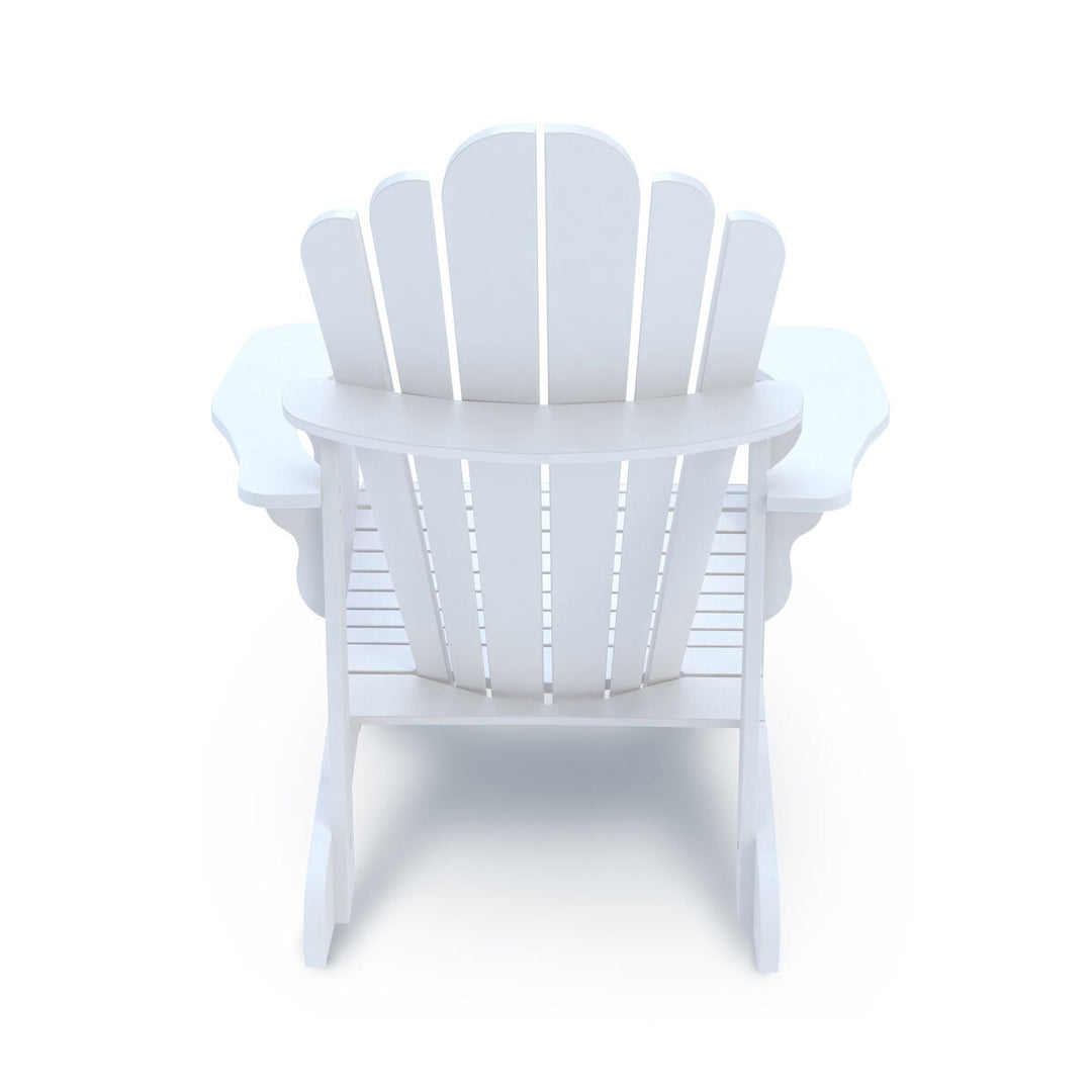 Leisure Line Adirondack Faux Wood Garden Chair in White
