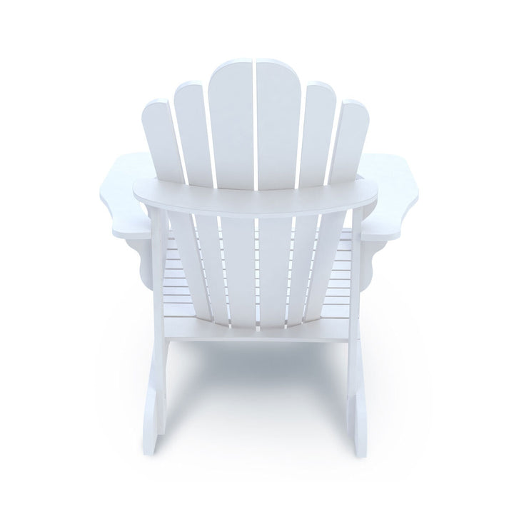 Leisure Line Adirondack Faux Wood Garden Chair in White