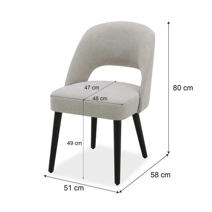 Gilman Creek Kobe Beige Fabric Dining Chairs, 2 Pack