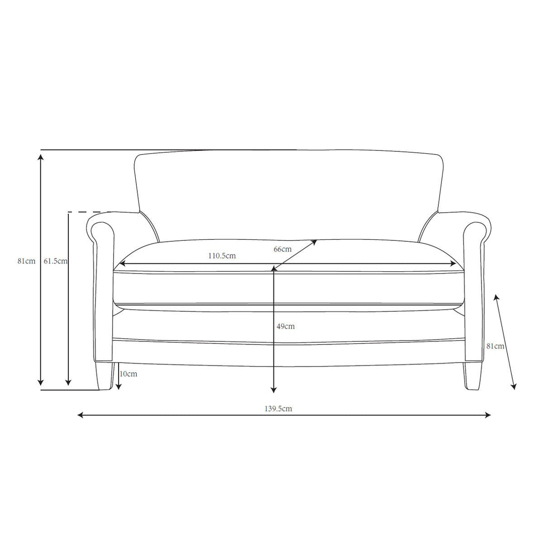 Gallery Mr. Paddington Vintage Brown Leather 2 Seater Sofa
