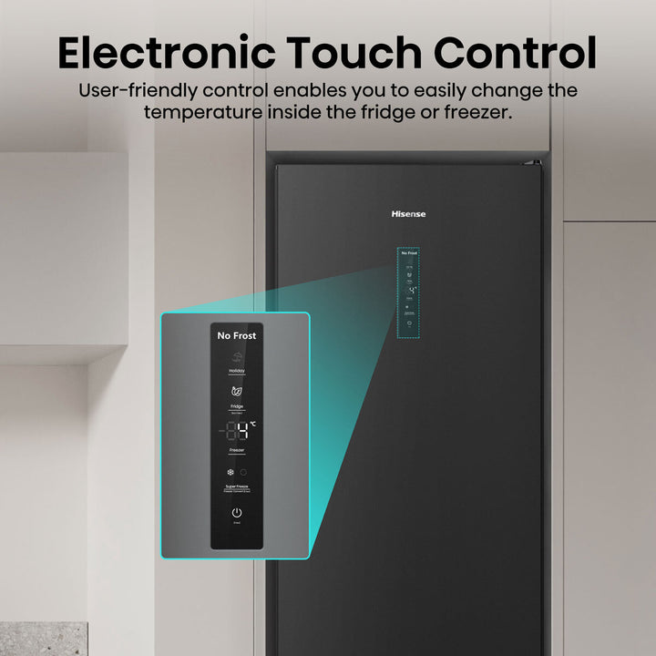 Hisense RM469N4AFDUK Fridge Freezer, D Rated in Black