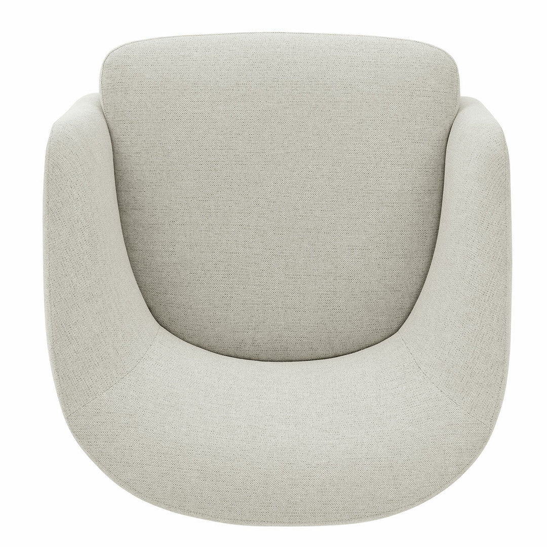 Henredon Murphy Light Grey Fabric Swivel Chair
