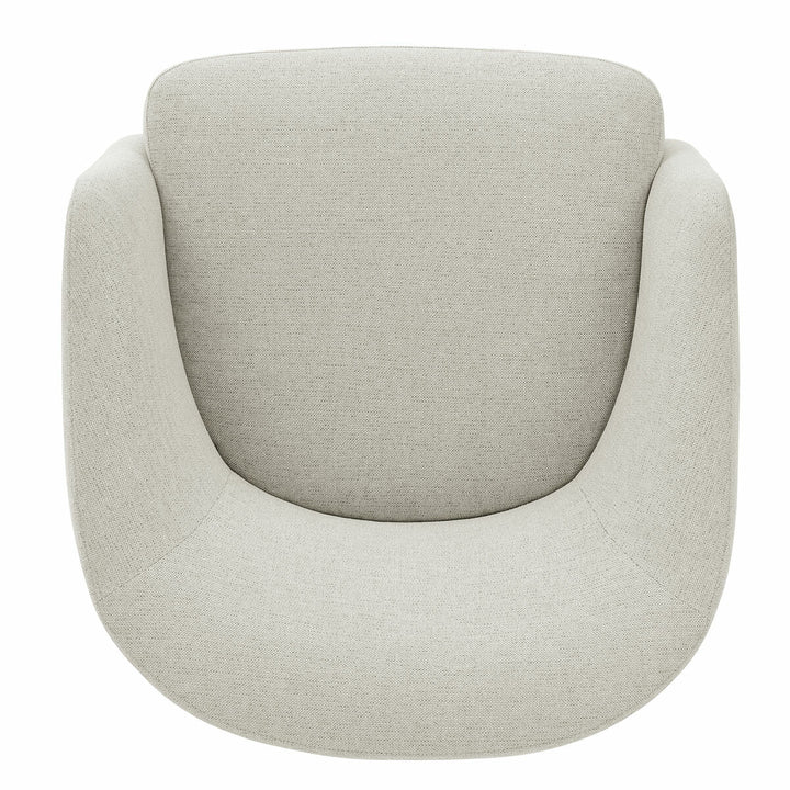Henredon Murphy Light Grey Fabric Swivel Chair