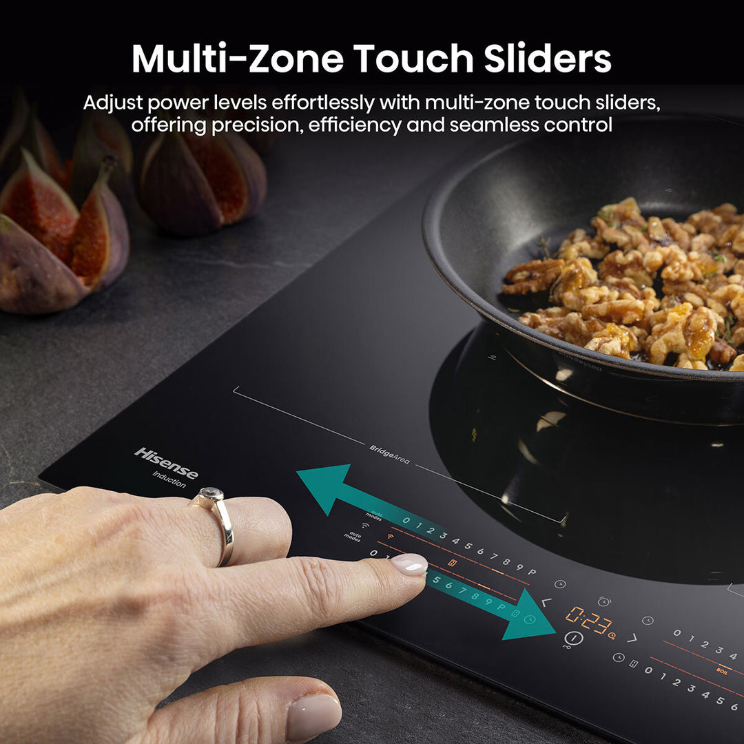 Hisense Hi6 HI6442BSCWF 60cm Induction Hob with Area Flex, in Black