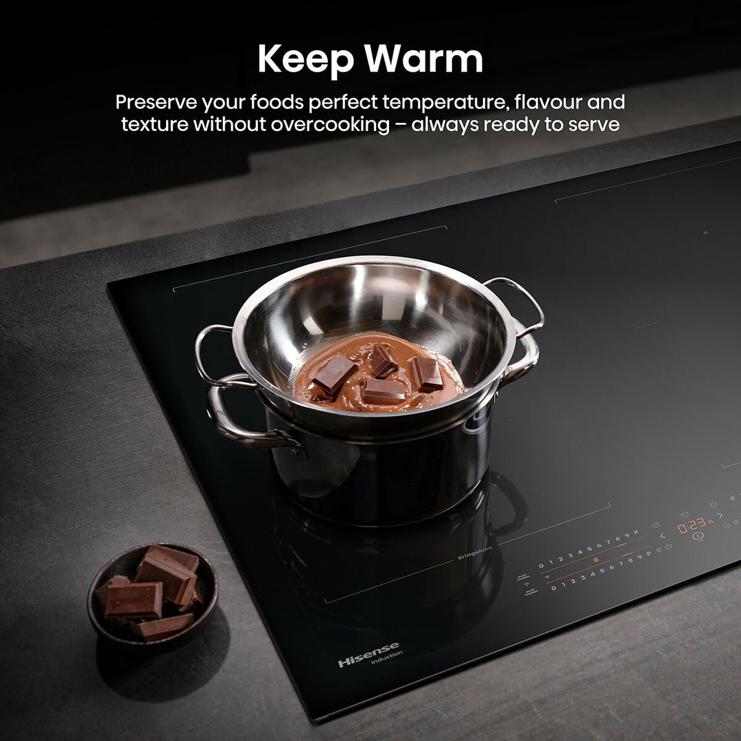 Hisense Hi6 HI6442BSCWF 60cm Induction Hob with Area Flex, in Black