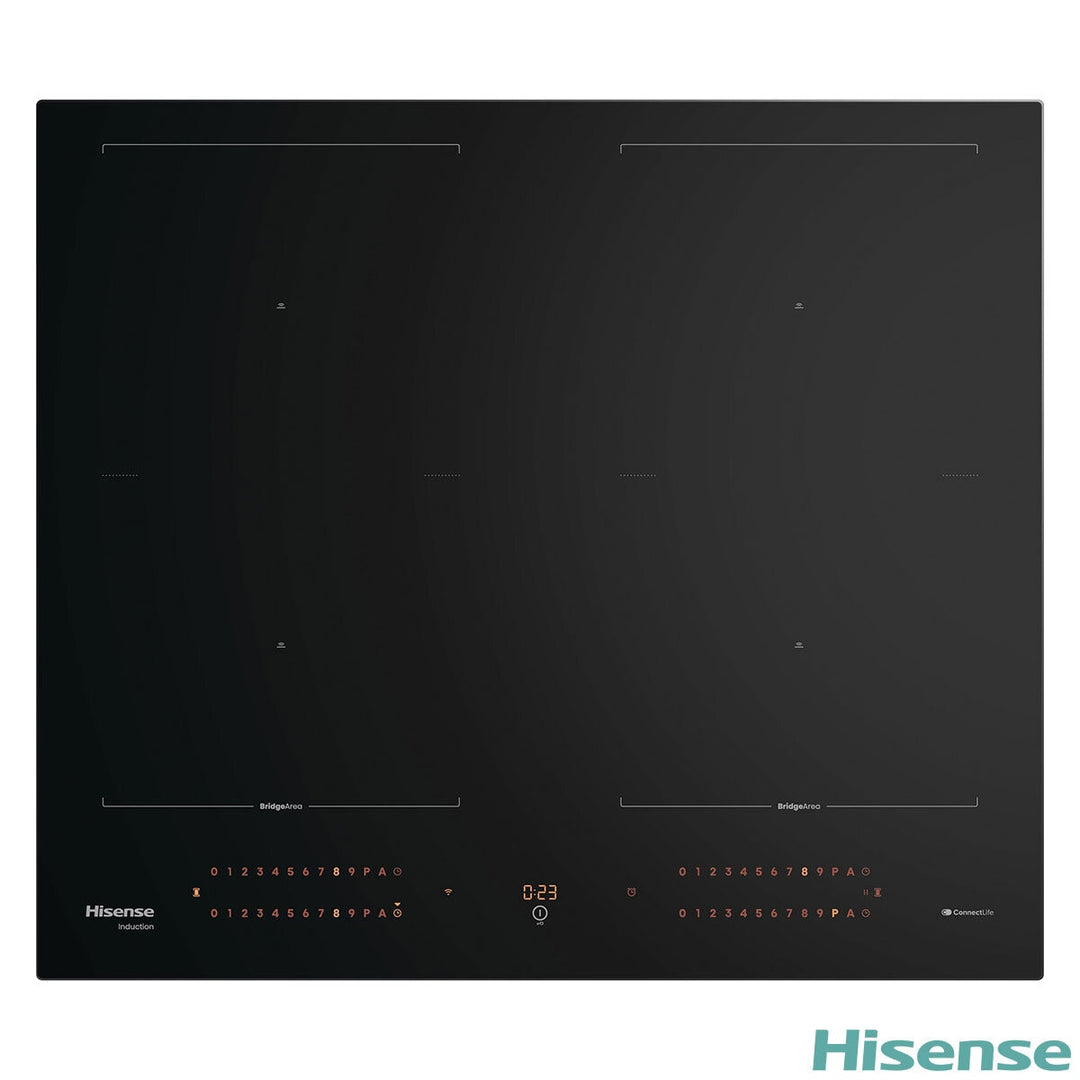 Hisense Hi8 HI6443BSCWF 60cm Induction Hob with Area Flex, in Black