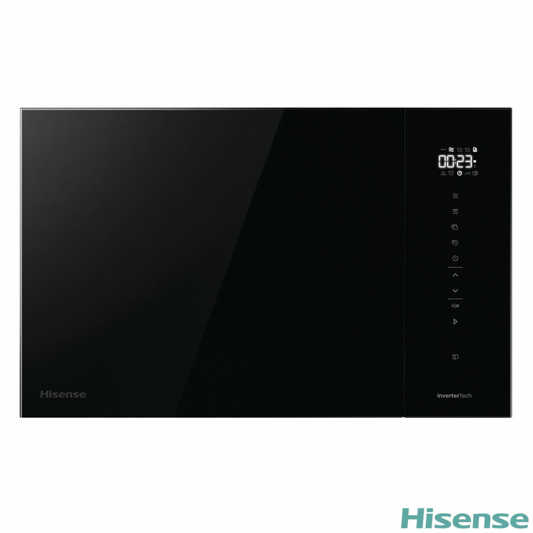 Hisense Hi6 BlackLine BIM325GI63DBGUK Built-In 25L Microwave with Grill, in Jet Black