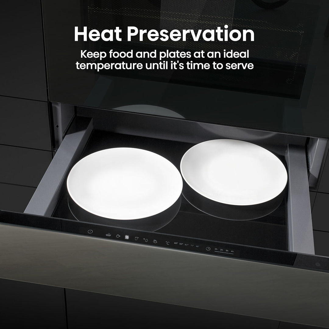 Hisense WDH14BG Built-In Warming Drawer with Touch Control, in Jet Black