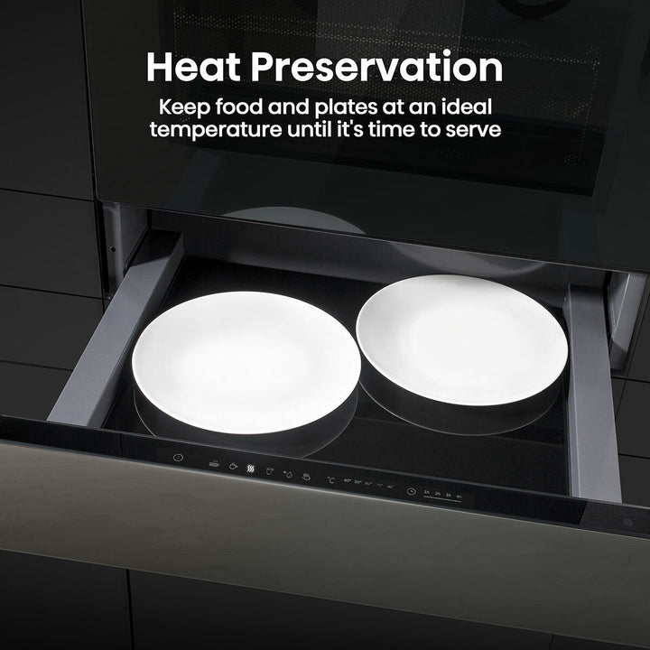 Hisense WDH14BG Built-In Warming Drawer with Touch Control, in Jet Black