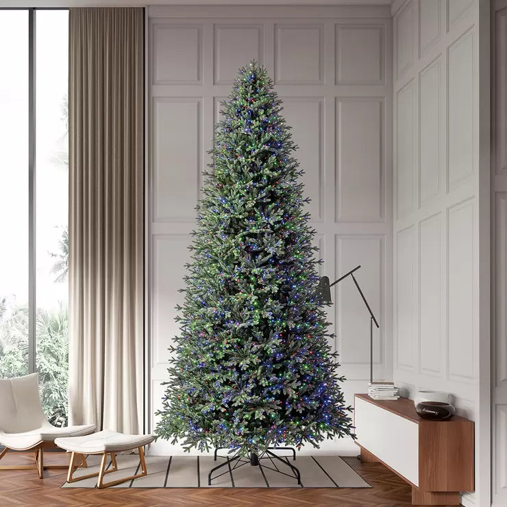 12FT (3.7m) Pre-Lit Aspen Artificial Christmas Tree With 4,430 Colour-Changing Radiant Micro Twinkle LED Lights