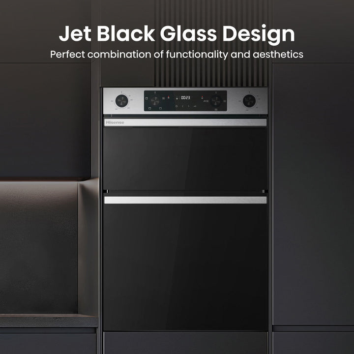 Hisense Hi6 BID914221CX Electric Built-In Double Oven, A Rated in Stainless Steel