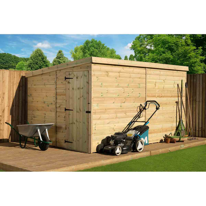Empire 2000 Pent 14x7ft Wooden Garden Shed Door Le Side Panel