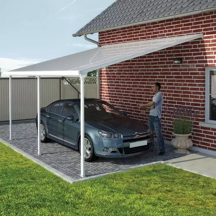 Palram Canopia Feria 3 Veranda Patio Cover in White, 3 x 4.25m