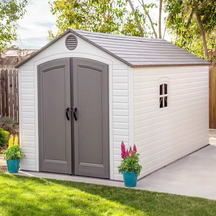 Life-times 8ft x 15ft (2.4 x 4.5m) Storage Shed - Model 60075